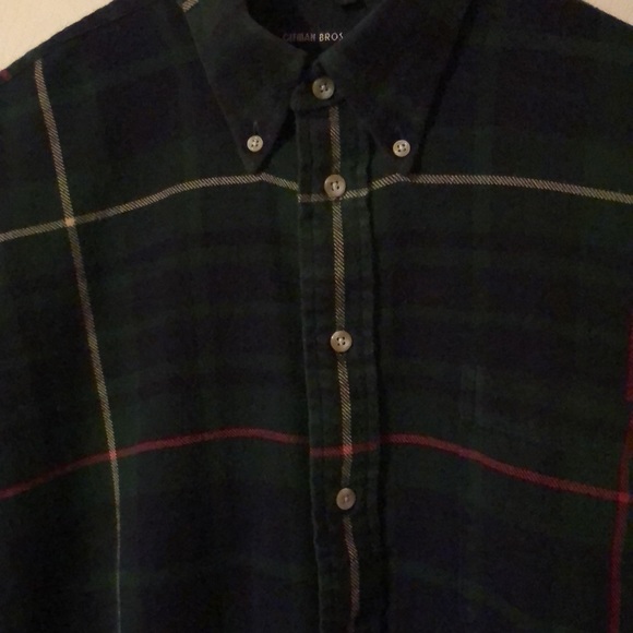 Gitman Brothers Multicolor Plaid Flannel Shirt Mens Large L - Picture 3 of 16